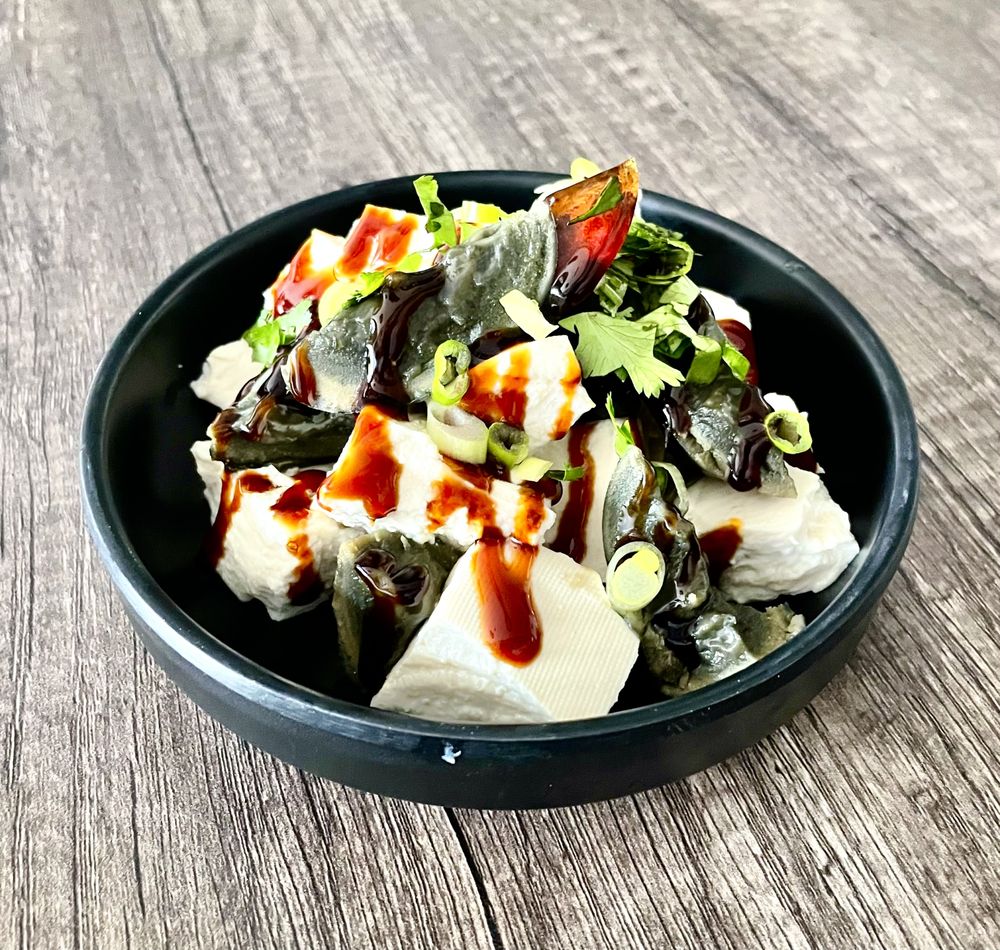 Tofu & Century Egg 皮蛋豆腐 — Flaming Ox