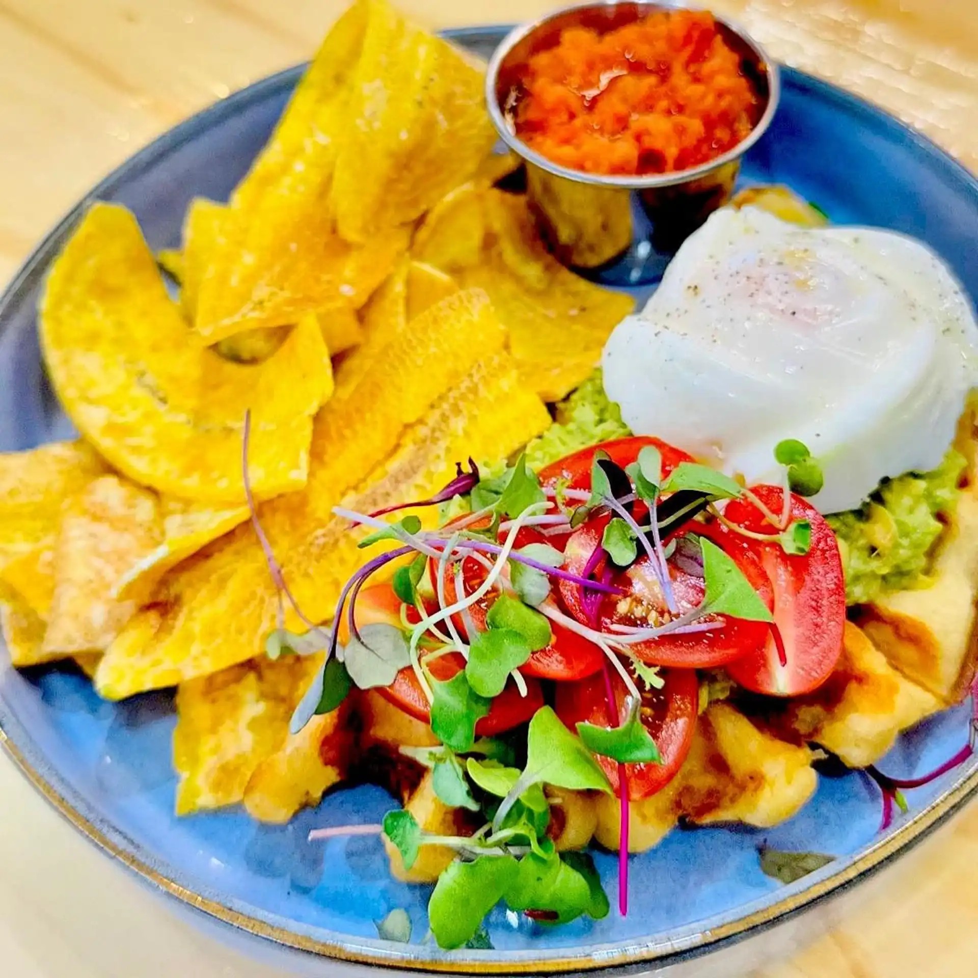 Yuca Waffles — COSTA CARIBBEAN COLOMBIAN KITCHEN